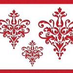 Large Lace Icons Cake Stencil Set