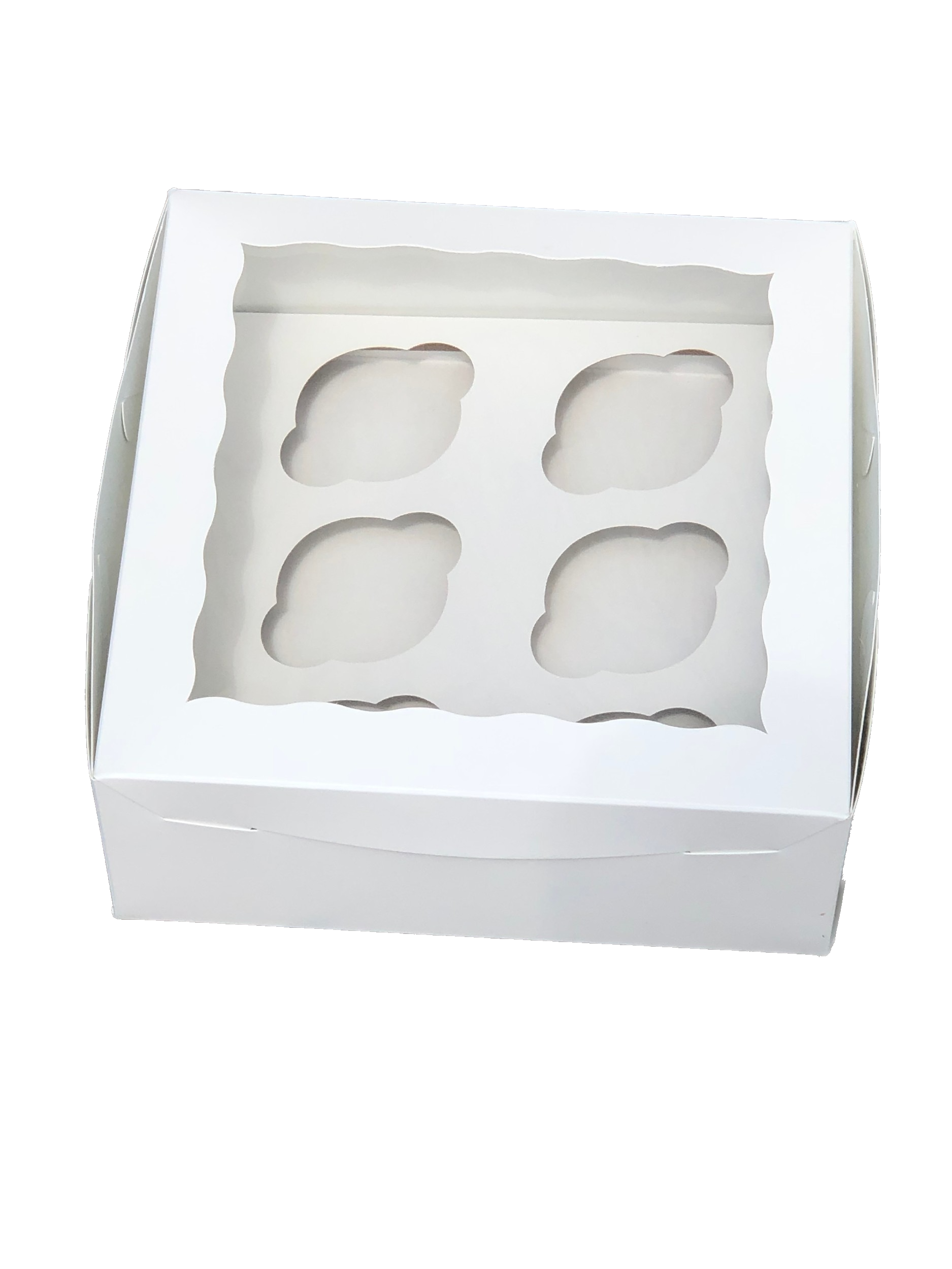 Cupcake Box White 10″X 10″X 4″ with window 1 Piece