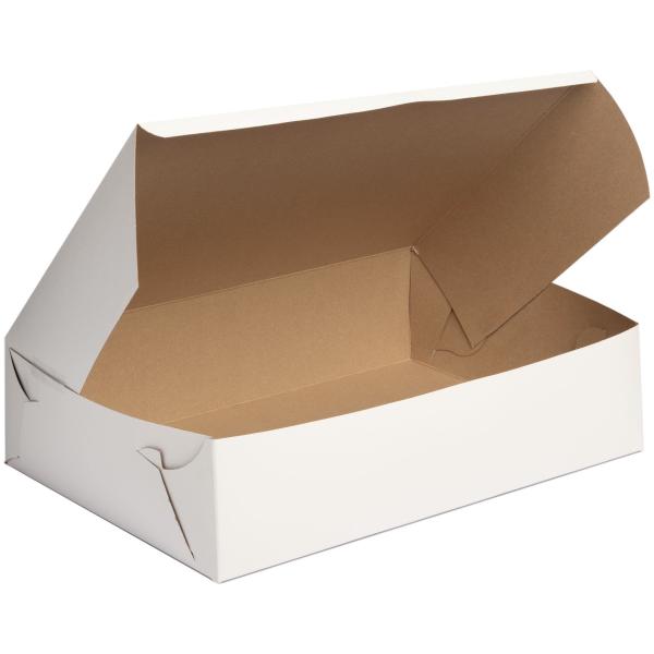 Donut Box Plain White 10″ X 7″ X 3.5″ 10/Pack
