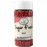 Red Sugar Pearls 3 - 4 mm