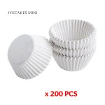 White Mini Cupcake Liners ( 200 pcs )