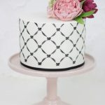 Quilted Bow Cake Stencil by Sharon Wee