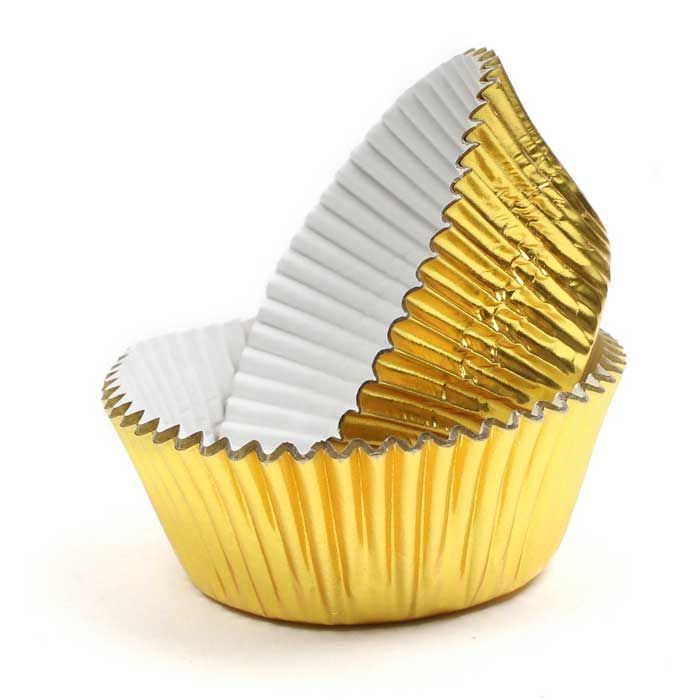 Gold Foil Cupcake Liners – 500 Pack –
