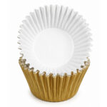 Gold Foil Cupcake Liners – 40-pcs Pack