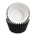 Black Foil Cupcake Liners - 40-pcs Pack