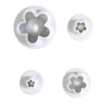 Blossom Fondant Plastic Plunger Cutters, Set of 4