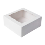 14" x 14" x 6" Easy Popup White Window Cake / Bakery Box (PICKUP ONLY)