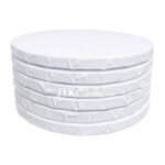 White Round Cake Drum - 8" X ½ ” Thick - Image 2