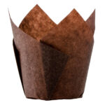 Chocolate Brown Tulip Muffin Cup - 200/Pack