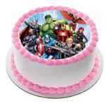 Round Avengers Edible Image Frosting Sheet