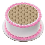 Round Gucci Edible Image Frosting Sheet