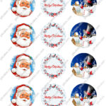 Christmas Cupcake or Cookie Toppers #JI23