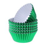Green Foil Cupcake Liners - 40-pcs.