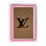Louis Vuitton Checkered Edible Image Frosting Sheet #J432