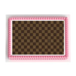 Louis Vuitton Checkered Edible Image Frosting Sheet #J400