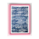 Ndop Indigo Textile Edible Image Frosting Sheet #J420