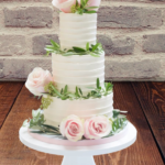 3-Tier Rustic Buttercream Cake