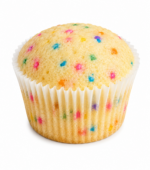 Vanilla Confetti Cupcakes – Unfrosted