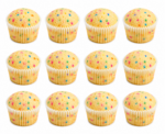 Vanilla Confetti Cupcakes – Unfrosted - Image 2