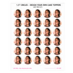 Design Your Own 1.5" Cupcake Toppers (30 per Sheet) – Standard (2 Business Days)