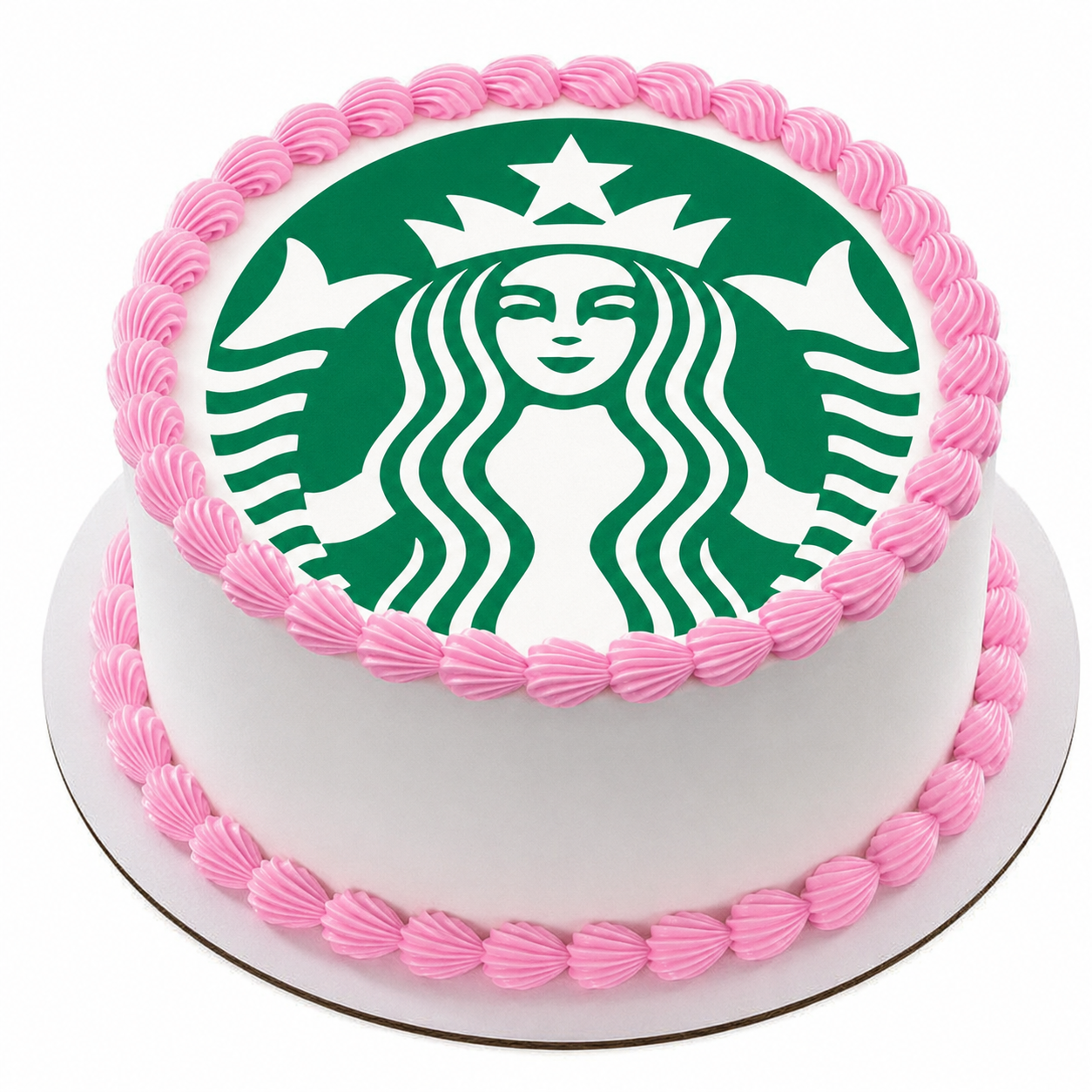 Starbucks LOGO GOOD-CAKE Starbucks Themed Edible Image Frosting Sheet - Image 1